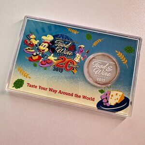 2015 Disney Epcot Food & Wine Festival 20th Anniversary Commemorative Coin